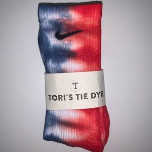 Forth of July Nike tie dye socks